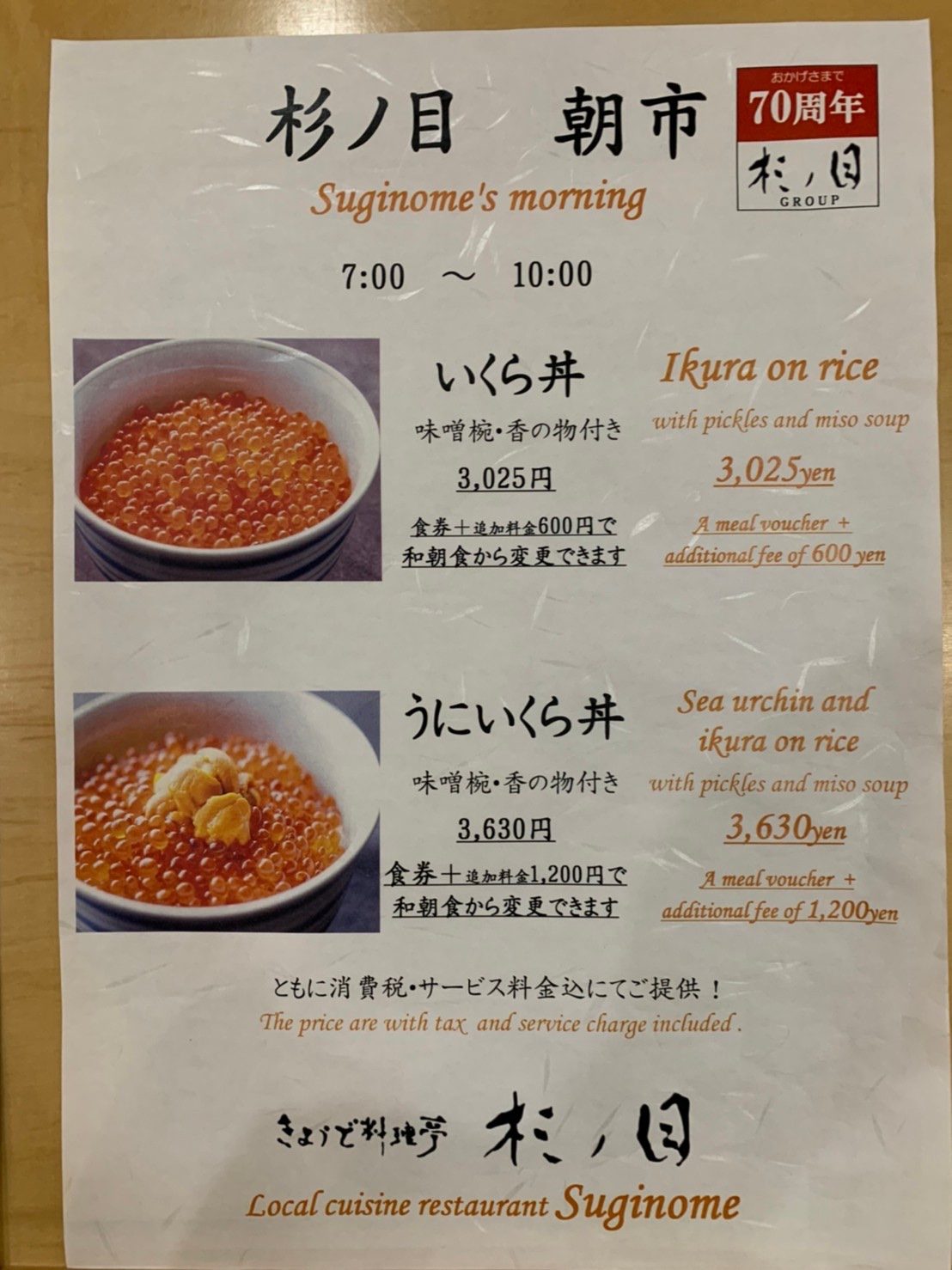 メニュー